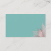 Wishing Good for Wedding Invitation White Rose Visitekaartje (Achterkant)