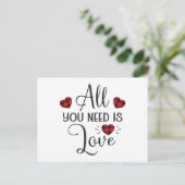 Wishing Happy Valentines Day Briefkaart (Staand voorkant)