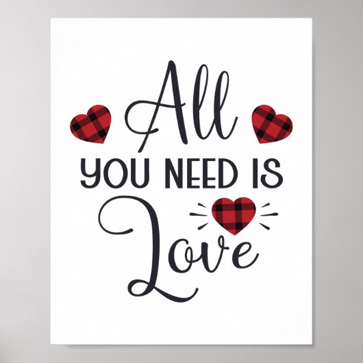 Wishing Happy Valentines Day Poster (Voorkant)