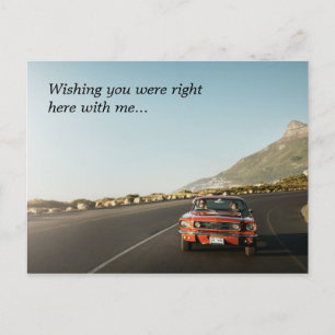 Wishing hier mosterang sunset drive route 66 briefkaart