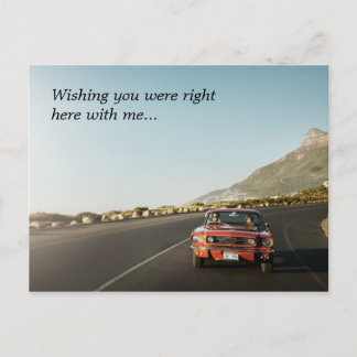 Wishing hier mosterang sunset drive route 66 briefkaart