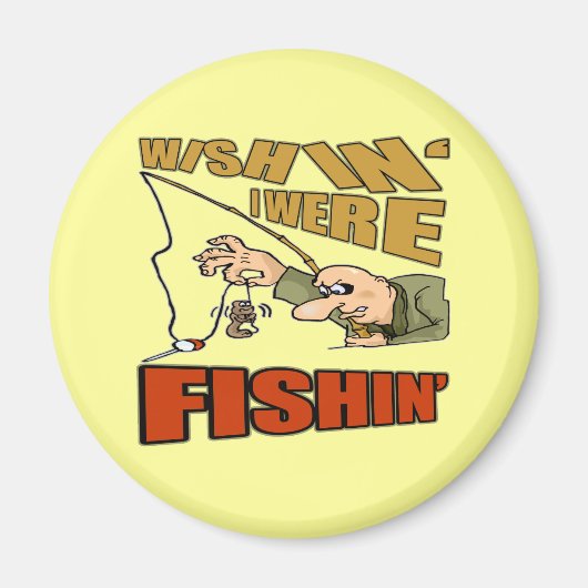 Wishing I Were Gevist T-shirts Cadeaus Magneet (Voorkant)