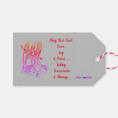 Wishing Love Joy Peace Cadeaulabel (Voorkant (Horizontaal))