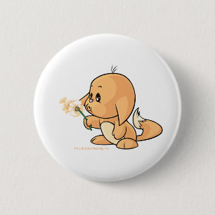 Wishing oranje Kacheek Ronde Button 5,7 Cm