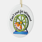 Wishing Retirement Hamster Keramisch Ornament (Rechts)