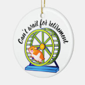 Wishing Retirement Hamster Keramisch Ornament (Links)