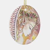 Wishing Star Angel-Ornament Keramisch Ornament (Rechts)