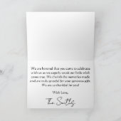 Wishing Star Night Sky Bedankkaart (Binnen)