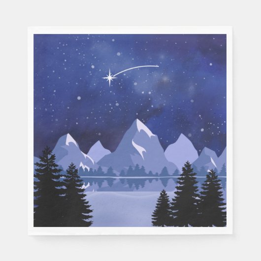 Wishing Star Night Sky Servet (Voorkant)