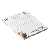 Wishing The Best Day Ever Curious Cat with Lines Notitieblok (Schuin)