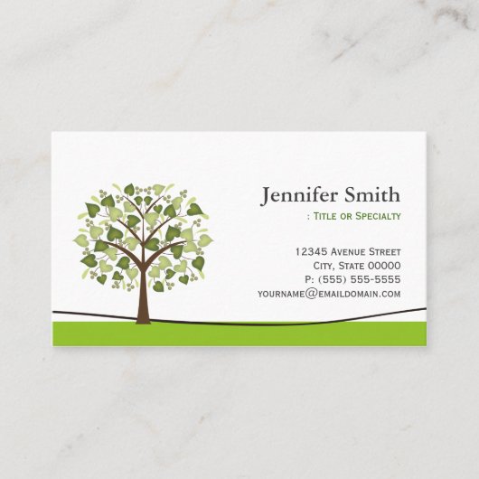 Wishing Tree of Hearts - Afspraak Afsprakenkaartje (Voorkant)