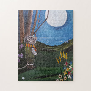 Wishing Upon The Moon Schilderij van Alfred Fox Legpuzzel