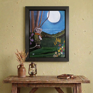 Wishing Upon The Moon Schilderij van Alfred Fox Poster
