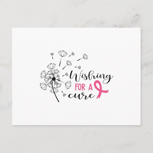 Wishing voor een kure kanker briefkaart (Voorkant)