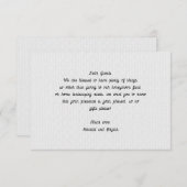 Wishing Well Bericht Bruiloft Behuizing Kaarten Notitiekaartje (Voorkant / Achterkant)