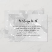 Wishing Well Bruidsfeestje | grijze waterverf Kaart (Voorkant / Achterkant)