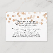 Wishing Well Copper Folie Glitter Lights Informatiekaartje (Achterkant)