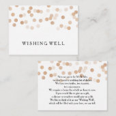 Wishing Well Copper Folie Glitter Lights Informatiekaartje (Voorkant / Achterkant)