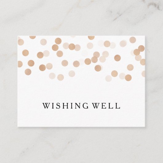 Wishing Well Copper Folie Glitter Lights Informatiekaartje (Voorkant)