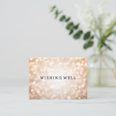 Wishing Well Copper Glitter Lights Informatiekaartje (Staand voorkant)