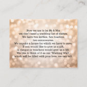 Wishing Well Copper Glitter Lights Informatiekaartje (Achterkant)