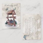 WISHING WELL GIFTKAART INSERT INFORMATIEKAARTJE (Voorkant / Achterkant)