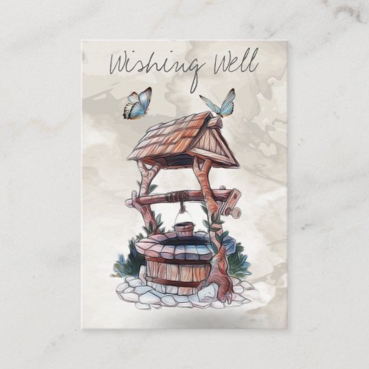 WISHING WELL GIFTKAART INSERT INFORMATIEKAARTJE (Voorkant)