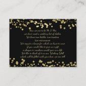 Wishing Well Gold Foil Confetti Informatiekaartje (Achterkant)