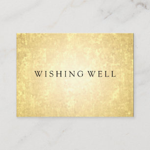 Wishing Well Gold Foil Look Stars Confetti Informatiekaartje