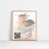 Wishing Well Honeymoon Fund QR Code Trouwbord Poster