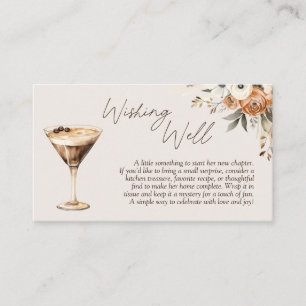 Wishing Well Love is Brewing Martini Vrijgezellenf Informatiekaartje