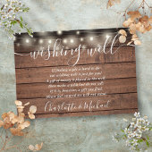Wishing Well Rustic Houten Slingerlichtjes Bruilof Informatiekaartje