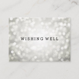 Wishing Well Silver Glitter Lights Informatiekaartje
