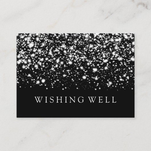 Wishing Well Silver Midnight Glam Informatiekaartje (Voorkant)