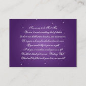 Wishing Well Sparkling String Paarse Informatiekaartje (Achterkant)