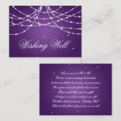 Wishing Well Sparkling String Paarse Informatiekaartje (Voorkant / Achterkant)