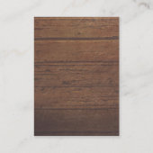 Wishing Well String Lights Schuur Hout Bruiloft Informatiekaartje (Achterkant)