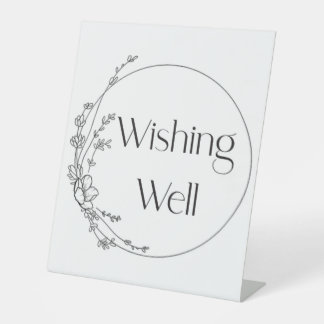 Wishing Well Trouwbord Reclamebord Met Voetstuk