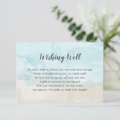 Wishing Well Vrijgezellenfeest in strand waterverf Kaart (Staand voorkant)