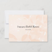 Wishing Well Vrijgezellenfeest | waterverf perzike Kaart (Achterkant)