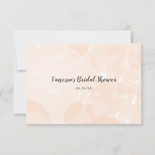 Wishing Well Vrijgezellenfeest | waterverf perzike Kaart (Achterkant)