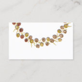 Wishing Well Wedding Gift Golden Wreath Glitter Visitekaartje (Achterkant)
