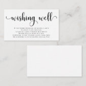 Wishing Well Wedding Invitation Enclosure Kaart (Voorkant / Achterkant)