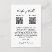 Wishing Well Wedding QR Code Enclosure Kaart (Voorkant)