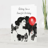 Wishing You a Beautiful Birthday Funny Kaart (Voorkant)