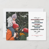 Wishing You a Completely Normal New Year Feestdagenkaart (Voorkant)