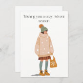 Wishing you a cozy Advent season Bedankkaart (Voorkant / Achterkant)
