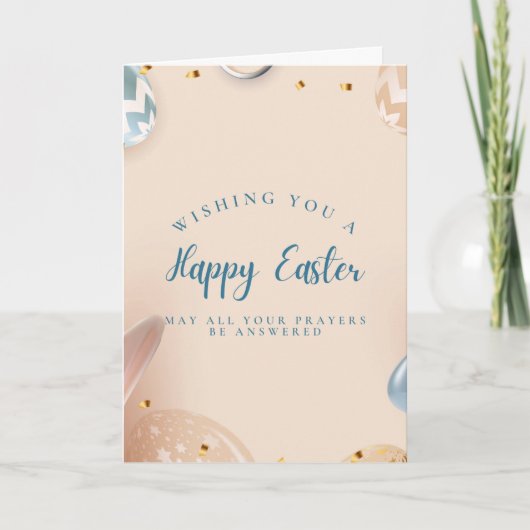 Wishing you a Happy Easter Card Kaart (Voorkant)