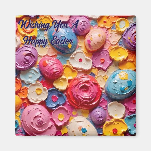 Wishing You A Happy Easter ~  Magneet (Voorkant)