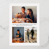 Wishing you a happy hanukkah handlettering folie feestdagenkaart (Achterkant)